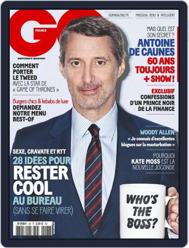 Gq France September 17th, 2013 Digital Back Issue Cover