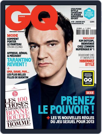 Gq France December 18th, 2012 Digital Back Issue Cover