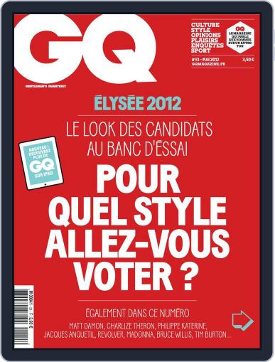 Gq France April 17th, 2012 Digital Back Issue Cover