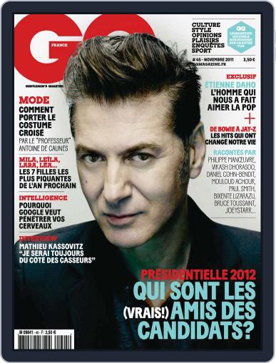 Gq France October 24th, 2011 Digital Back Issue Cover