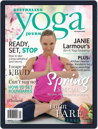 Australian Yoga Journal October 1st, 2016 Digital Back Issue Cover