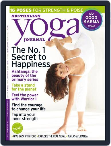 Australian Yoga Journal July 23rd, 2013 Digital Back Issue Cover