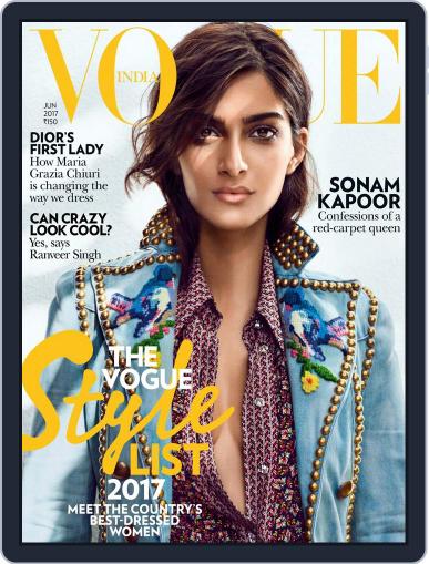 VOGUE India June 1st, 2017 Digital Back Issue Cover