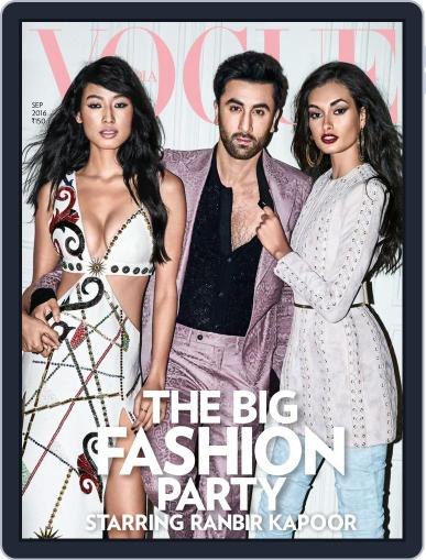 VOGUE India September 5th, 2016 Digital Back Issue Cover
