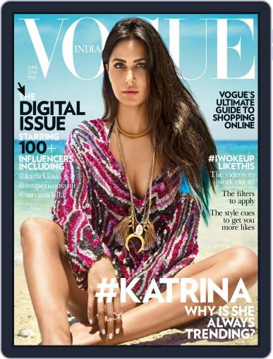 VOGUE India June 1st, 2016 Digital Back Issue Cover