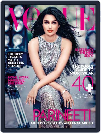 VOGUE India January 31st, 2014 Digital Back Issue Cover