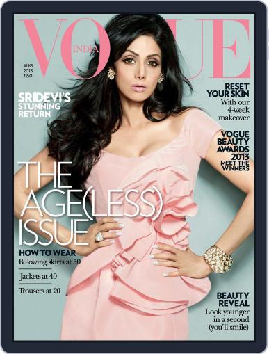 VOGUE India August 6th, 2013 Digital Back Issue Cover