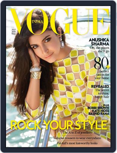 VOGUE India June 30th, 2013 Digital Back Issue Cover