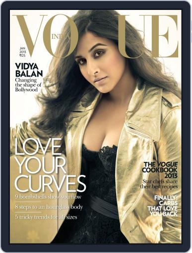 VOGUE India January 2nd, 2013 Digital Back Issue Cover