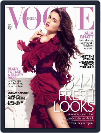 VOGUE India September 1st, 2012 Digital Back Issue Cover