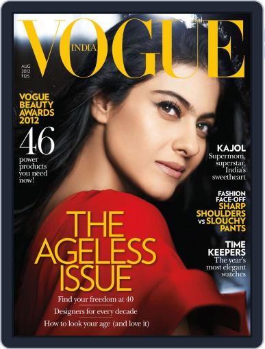 VOGUE India August 1st, 2012 Digital Back Issue Cover