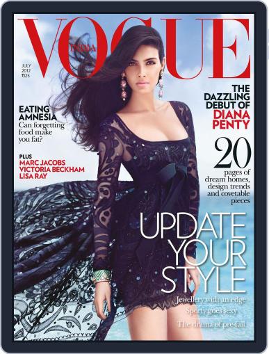 VOGUE India July 1st, 2012 Digital Back Issue Cover