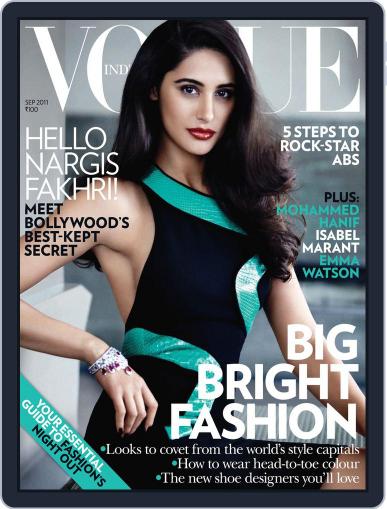 VOGUE India September 1st, 2011 Digital Back Issue Cover