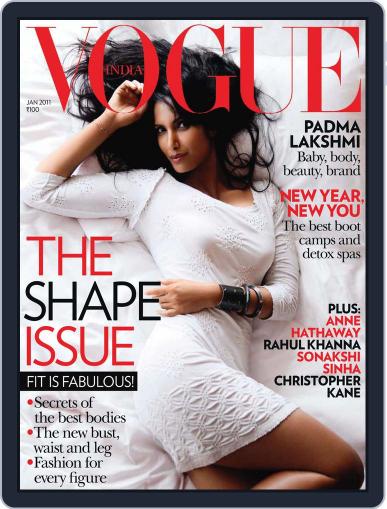 VOGUE India January 1st, 2011 Digital Back Issue Cover
