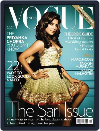 VOGUE India November 1st, 2010 Digital Back Issue Cover
