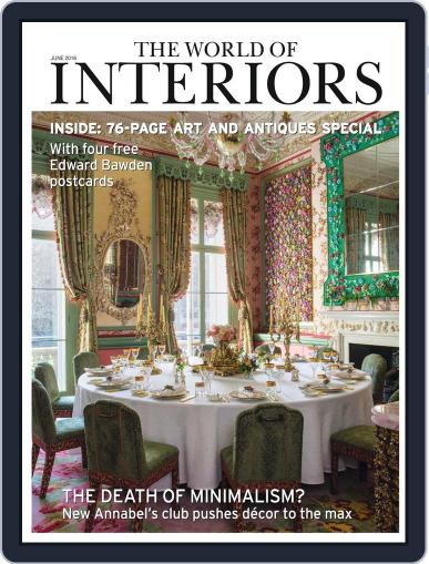 The World of Interiors June 1st, 2018 Digital Back Issue Cover