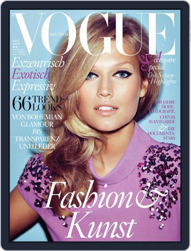 Vogue (D) August 1st, 2012 Digital Back Issue Cover