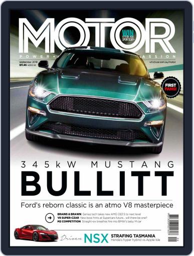 Motor Magazine Australia September 1st, 2018 Digital Back Issue Cover