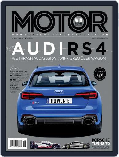 Motor Magazine Australia August 1st, 2018 Digital Back Issue Cover