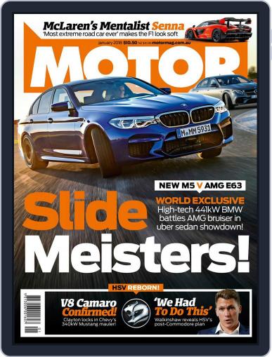 Motor Magazine Australia January 1st, 2018 Digital Back Issue Cover