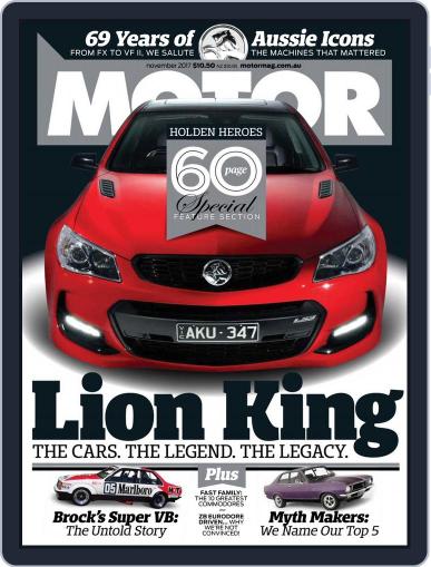 Motor Magazine Australia November 1st, 2017 Digital Back Issue Cover