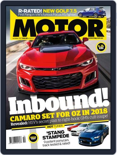 Motor Magazine Australia October 1st, 2017 Digital Back Issue Cover