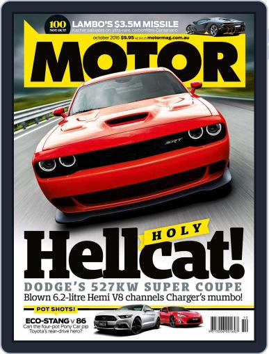 Motor Magazine Australia October 1st, 2016 Digital Back Issue Cover