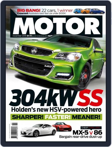Motor Magazine Australia September 30th, 2015 Digital Back Issue Cover