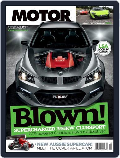 Motor Magazine Australia August 31st, 2015 Digital Back Issue Cover