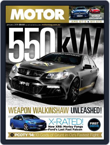 Motor Magazine Australia December 22nd, 2014 Digital Back Issue Cover