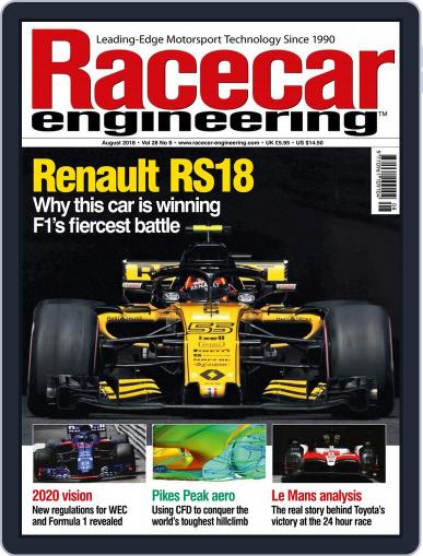 Racecar Engineering August 1st, 2018 Digital Back Issue Cover