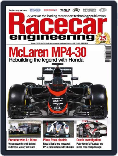 Racecar Engineering July 3rd, 2015 Digital Back Issue Cover