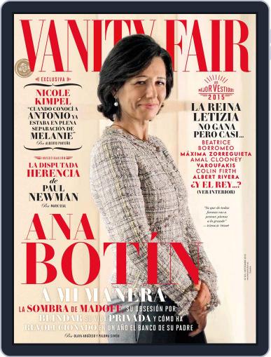 Vanity Fair España August 19th, 2015 Digital Back Issue Cover