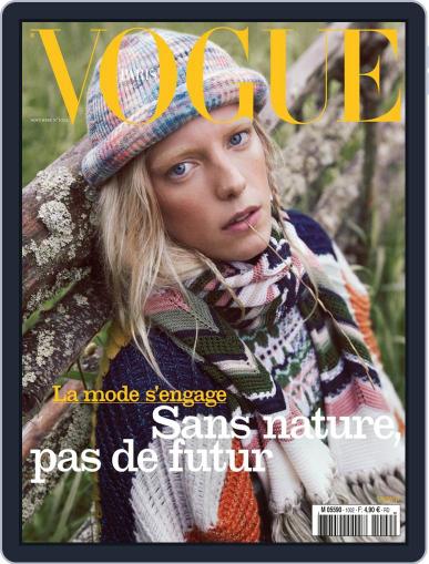 Vogue Paris November 1st, 2019 Digital Back Issue Cover