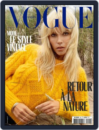 Vogue Paris November 2nd, 2018 Digital Back Issue Cover