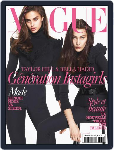 Vogue Paris September 1st, 2016 Digital Back Issue Cover