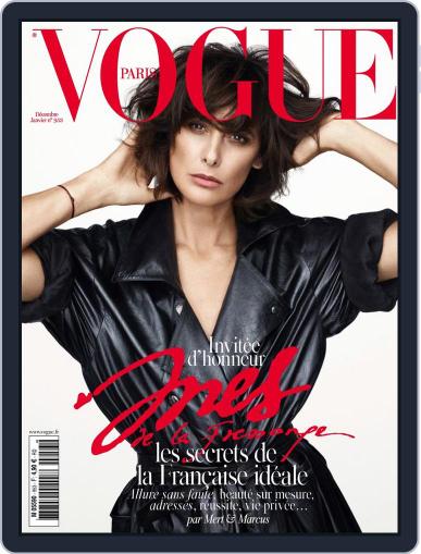 Vogue Paris November 30th, 2014 Digital Back Issue Cover