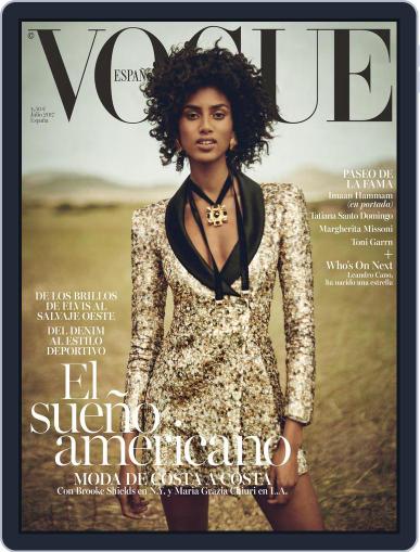 Vogue España July 1st, 2017 Digital Back Issue Cover