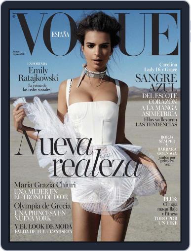 Vogue España February 1st, 2017 Digital Back Issue Cover