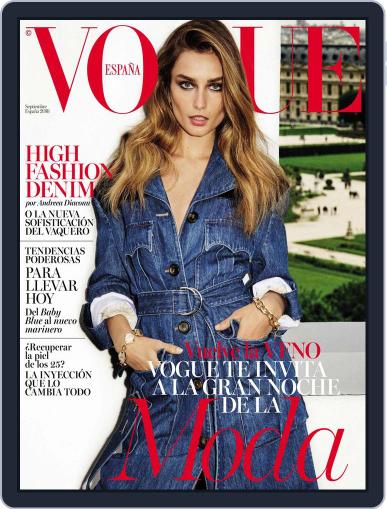 Vogue España September 1st, 2016 Digital Back Issue Cover