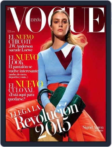 Vogue España December 19th, 2014 Digital Back Issue Cover
