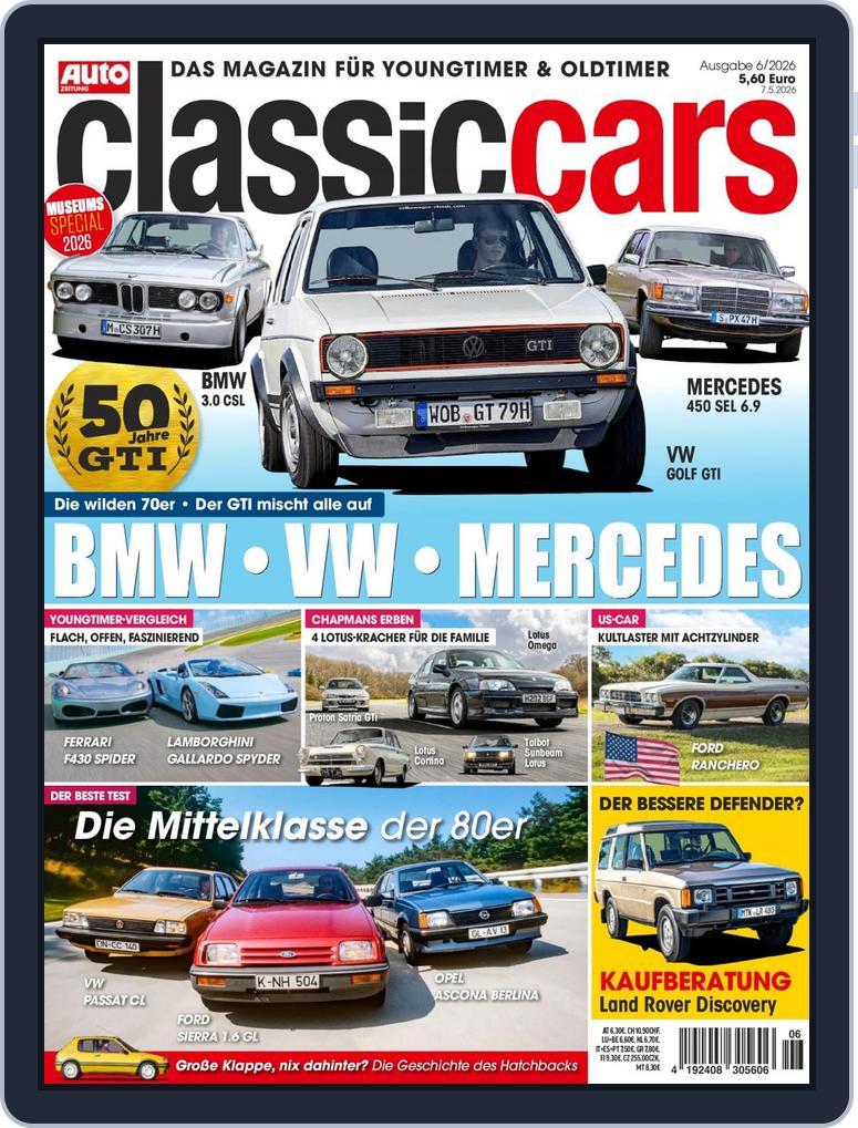 Auto Zeitung Classic Cars (Digital) Subscription                    May 7th, 2026 Issue
