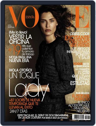 Vogue España September 19th, 2012 Digital Back Issue Cover
