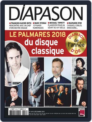 Diapason December 1st, 2018 Digital Back Issue Cover