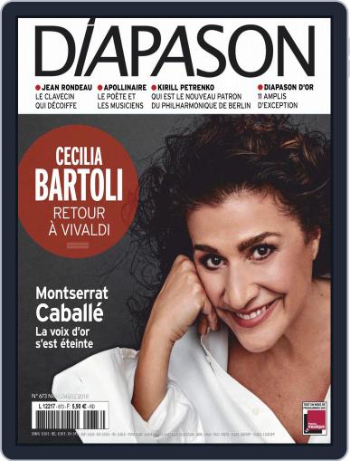 Diapason November 1st, 2018 Digital Back Issue Cover