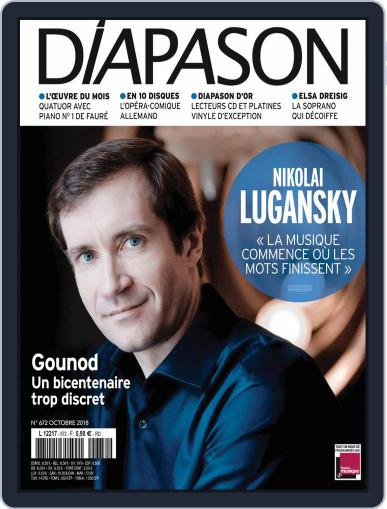 Diapason October 1st, 2018 Digital Back Issue Cover