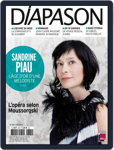 Diapason June 1st, 2018 Digital Back Issue Cover
