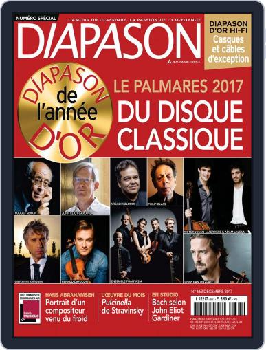 Diapason December 1st, 2017 Digital Back Issue Cover