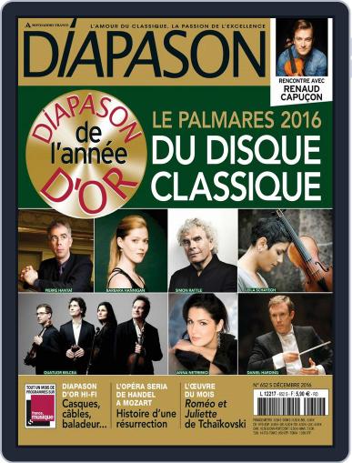 Diapason December 1st, 2016 Digital Back Issue Cover