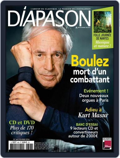 Diapason February 22nd, 2016 Digital Back Issue Cover